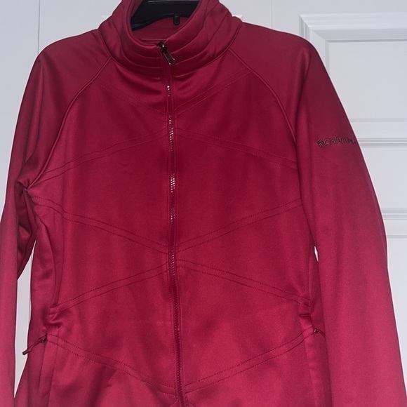 Columbia Interchange Soft Shell Full Zip Jacket- Pink- Raspberry- Barbiecore L - Picture 2 of 6